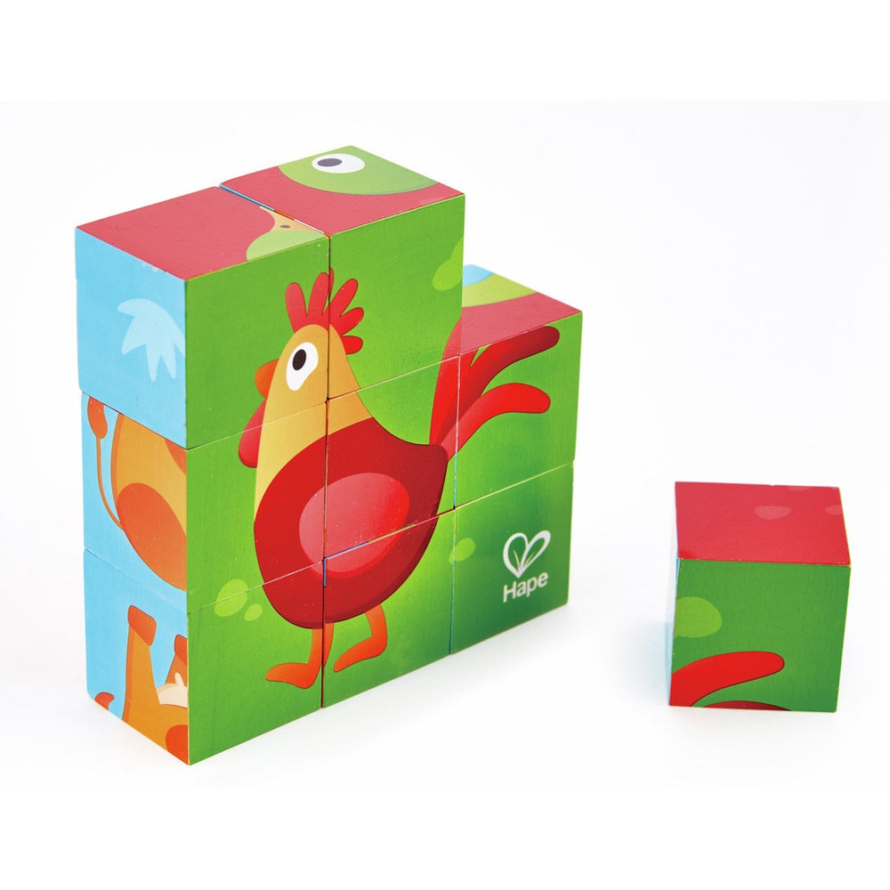 Hape - Puzzles: Farm Animal Block Puzzle