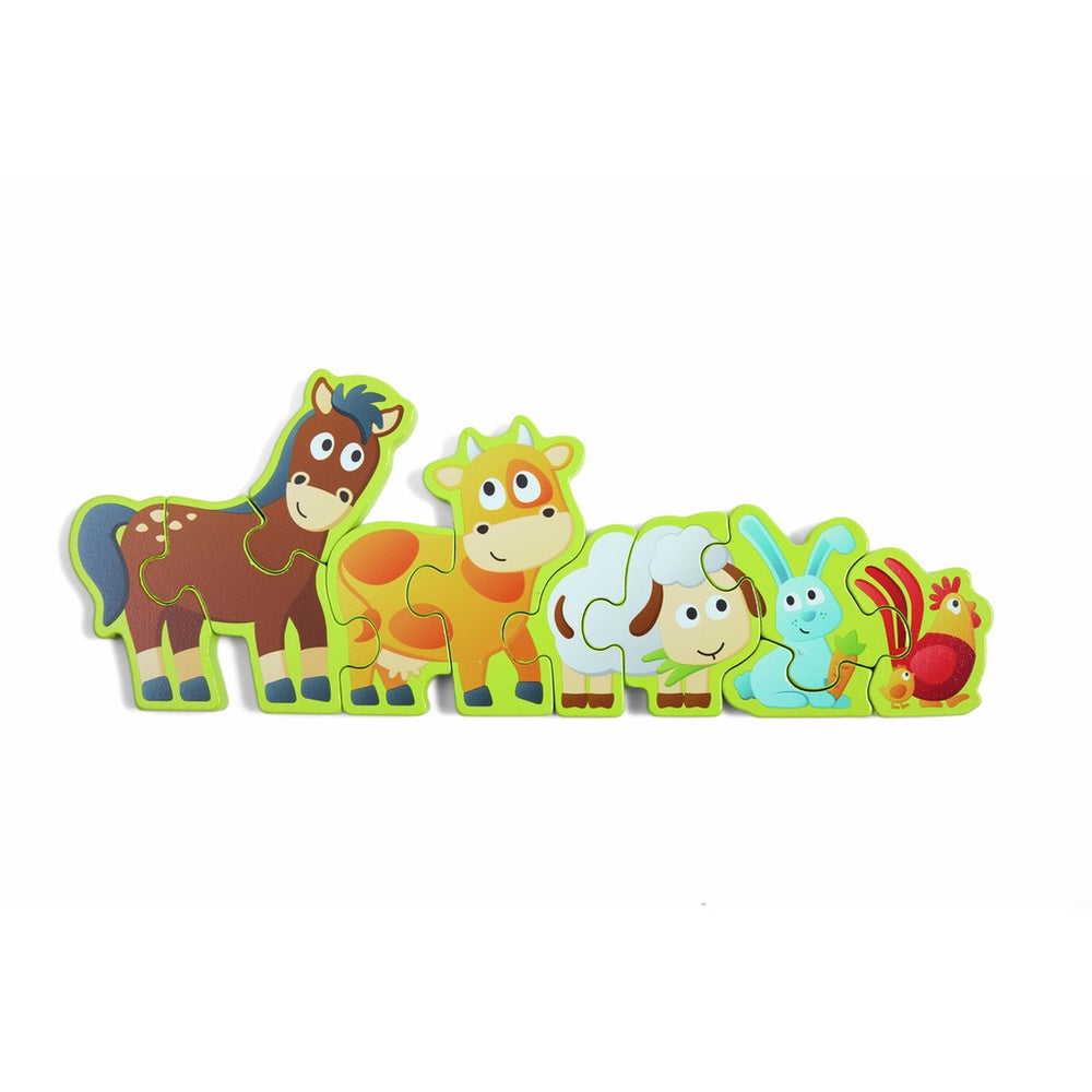 Hape - Puzzles: Numbers & Farm Animals