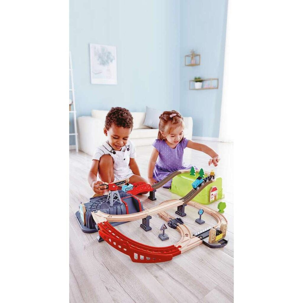 Hape - Railway: Railway Bucket-Builder-Set