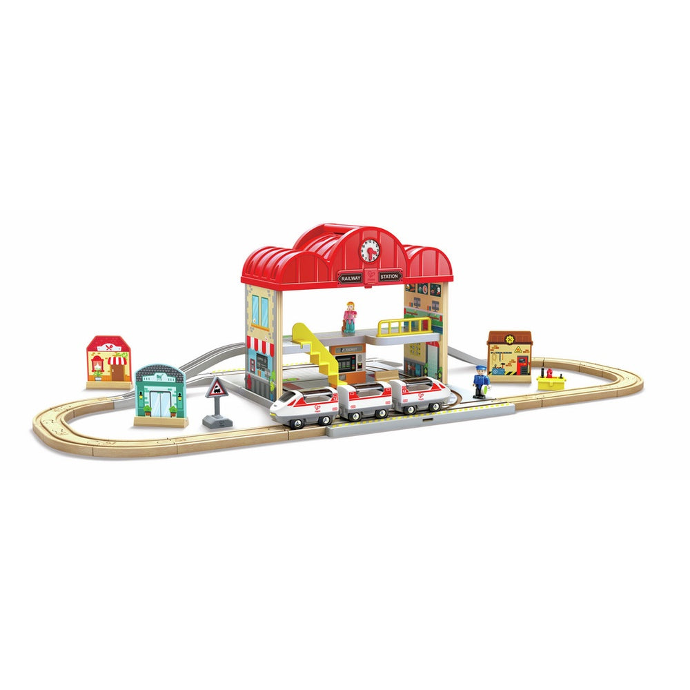 Hape - Railway: Portable Train Station Set