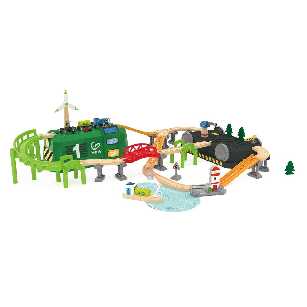 Hape - Railway: Eco Energy Train Bucket Set