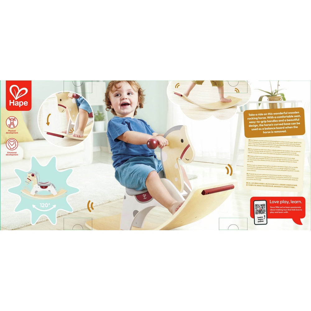 Hape - Ride-Ons & Walkers: 2 in 1 Rocking Horse