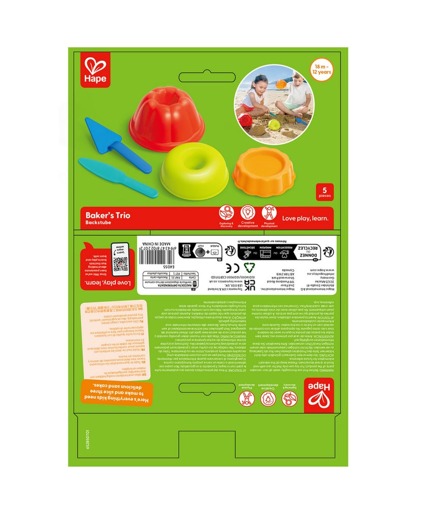 Hape - Sand Toys: Baker's Trio