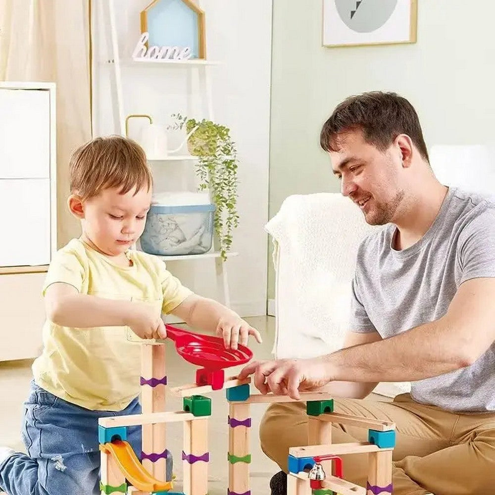 Hape - Steam: Tricks & Twists Marble Track