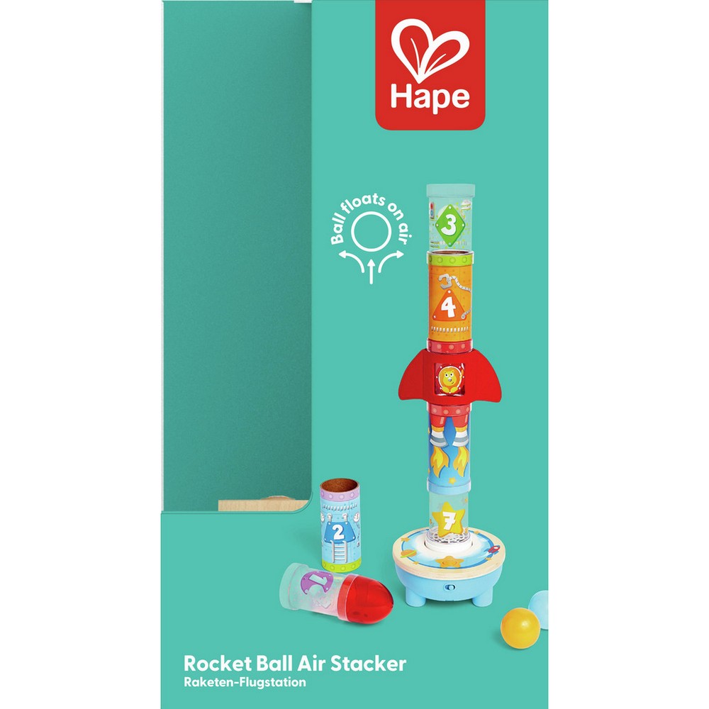 Hape - Toddler Toys: Rocket Ball Air Stacker