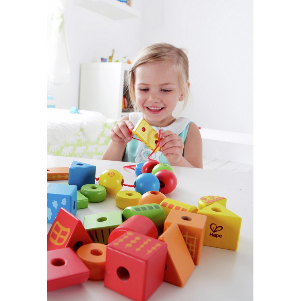 Hape - Toddler Toys: String-Along Shapes