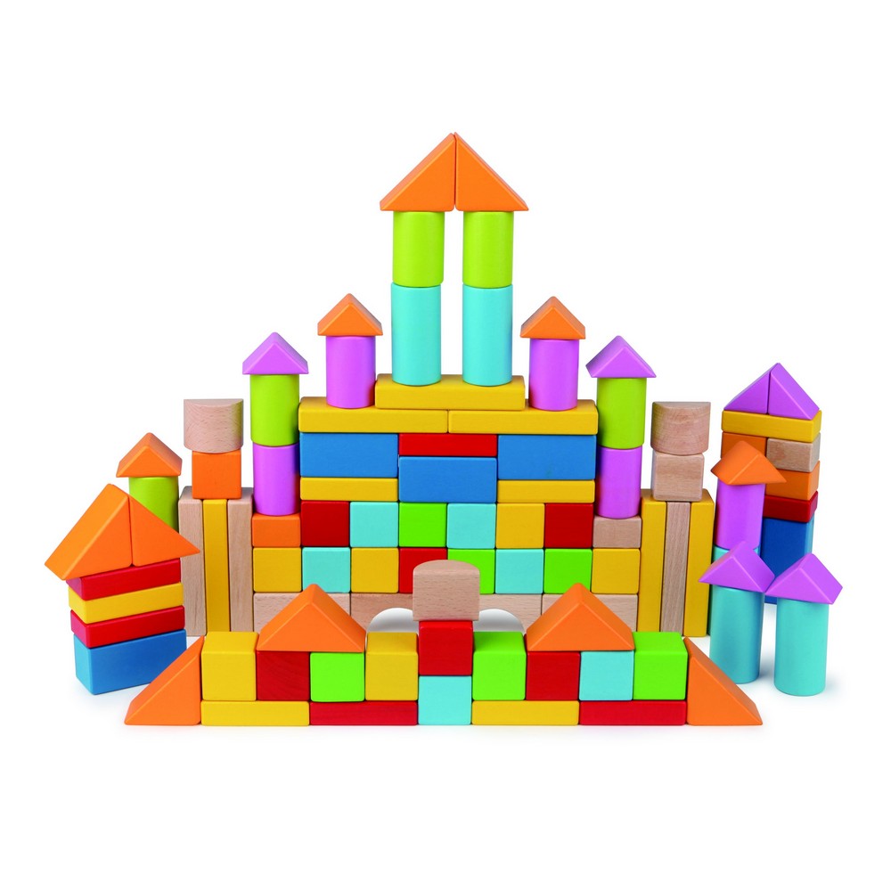Hape - Toddler Toys: 101pcs Wonderful Blocks