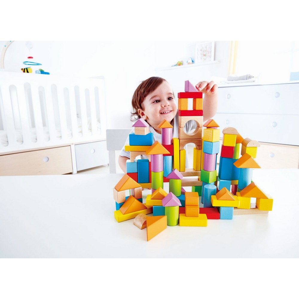 Hape - Toddler Toys: 101pcs Wonderful Blocks