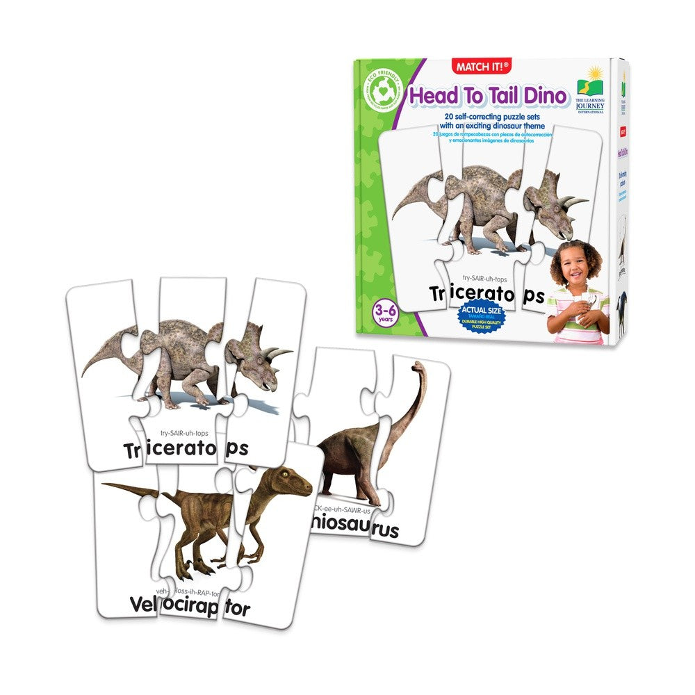 Learning Journey: Match It! Head to Tail Dinos