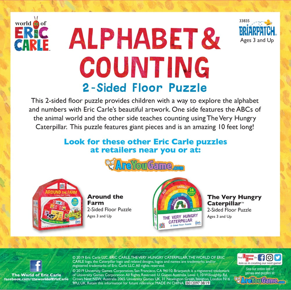 The World Of Eric Carle: 2-Sided Alphabet & Counting Puzzle