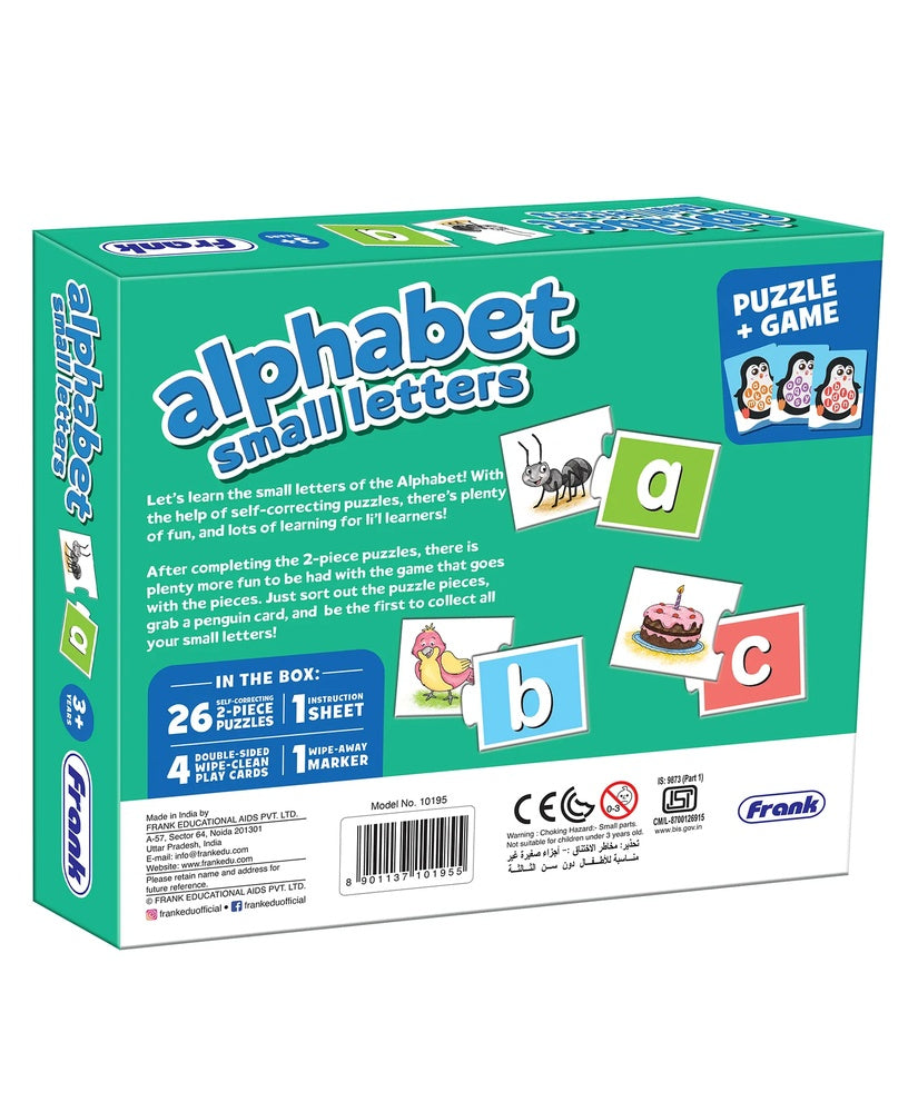 Early Learner Puzzle & Game - 2 Asst (Numbers 1-20 - Alphabet small letters)