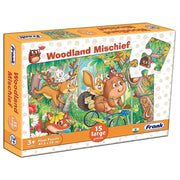 15pce Large Piece Puzzle - Asst B (Aeroplane - Fire Engine - Woodland Mischief)
