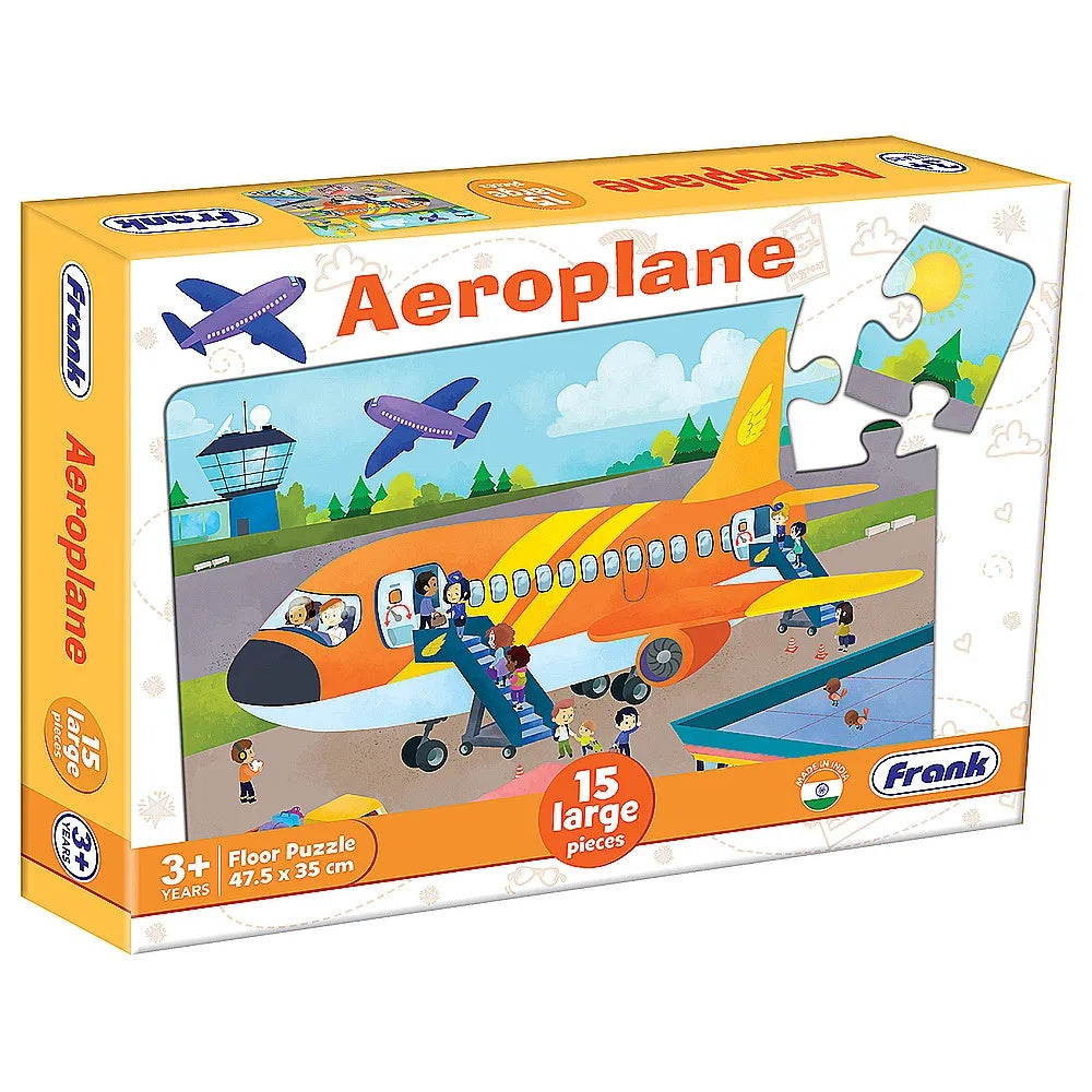 15pce Large Piece Puzzle - Asst B (Aeroplane - Fire Engine - Woodland Mischief)