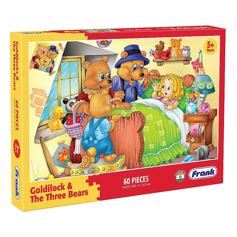 60pce Puzzles - 3 Asst (Goldilocks & the Three Bears - Little Red Riding Hood - The Jungle Book)