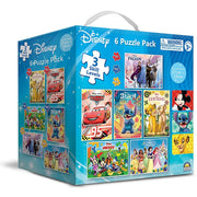 Disney Pixar 6 Puzzle Pack - 2 x 12pce - 2 x 20pce & 2 x 30pce Puzzles