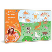 Emma Memma Wooden Pin Puzzle - Animals