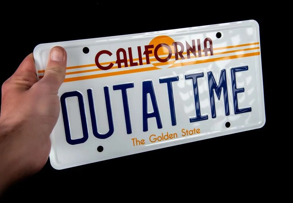 Back To The Future: OUTATIME License Plate