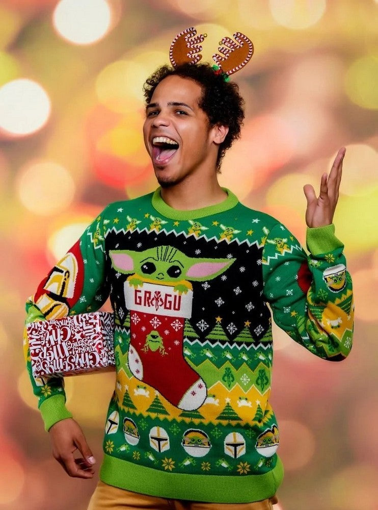 Star Wars Baby Yoda Christmas Jumper (Size XL)