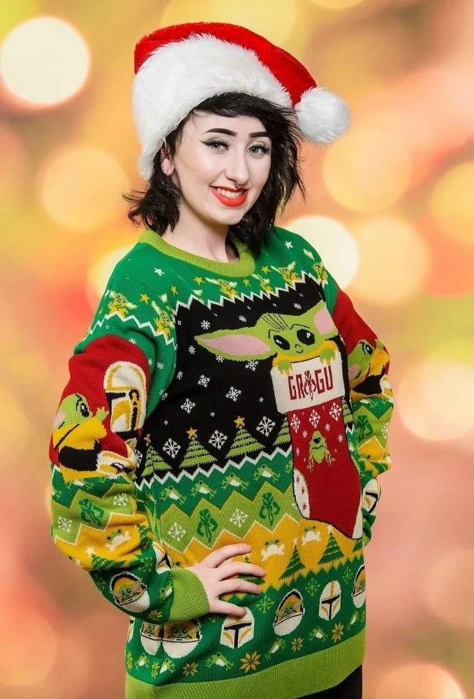 Star Wars Baby Yoda Christmas Jumper (Size XL)