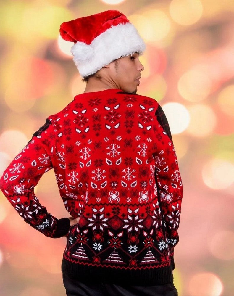 Spider Man Miles Morales Christmas Jumper (Size L)