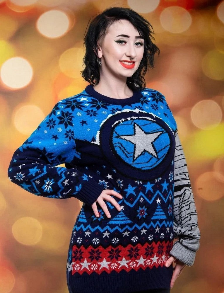 Marvel Winter Soldier Christmas Jumper (Size M)