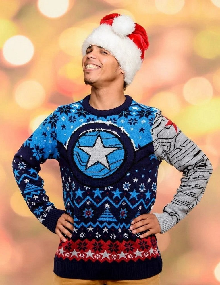 Marvel Winter Soldier Christmas Jumper (Size XL)