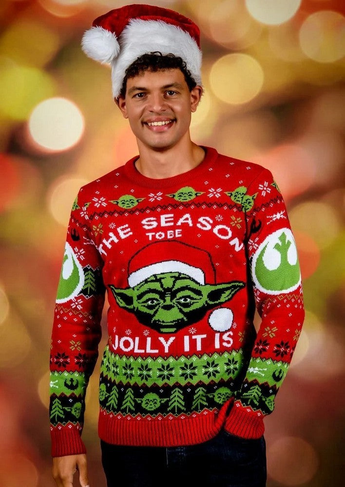 Star Wars Yoda Christmas Jumper (Size S)