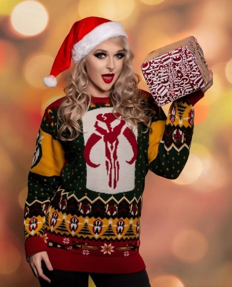Star Wars Boba Fett Christmas Jumper (Size L)