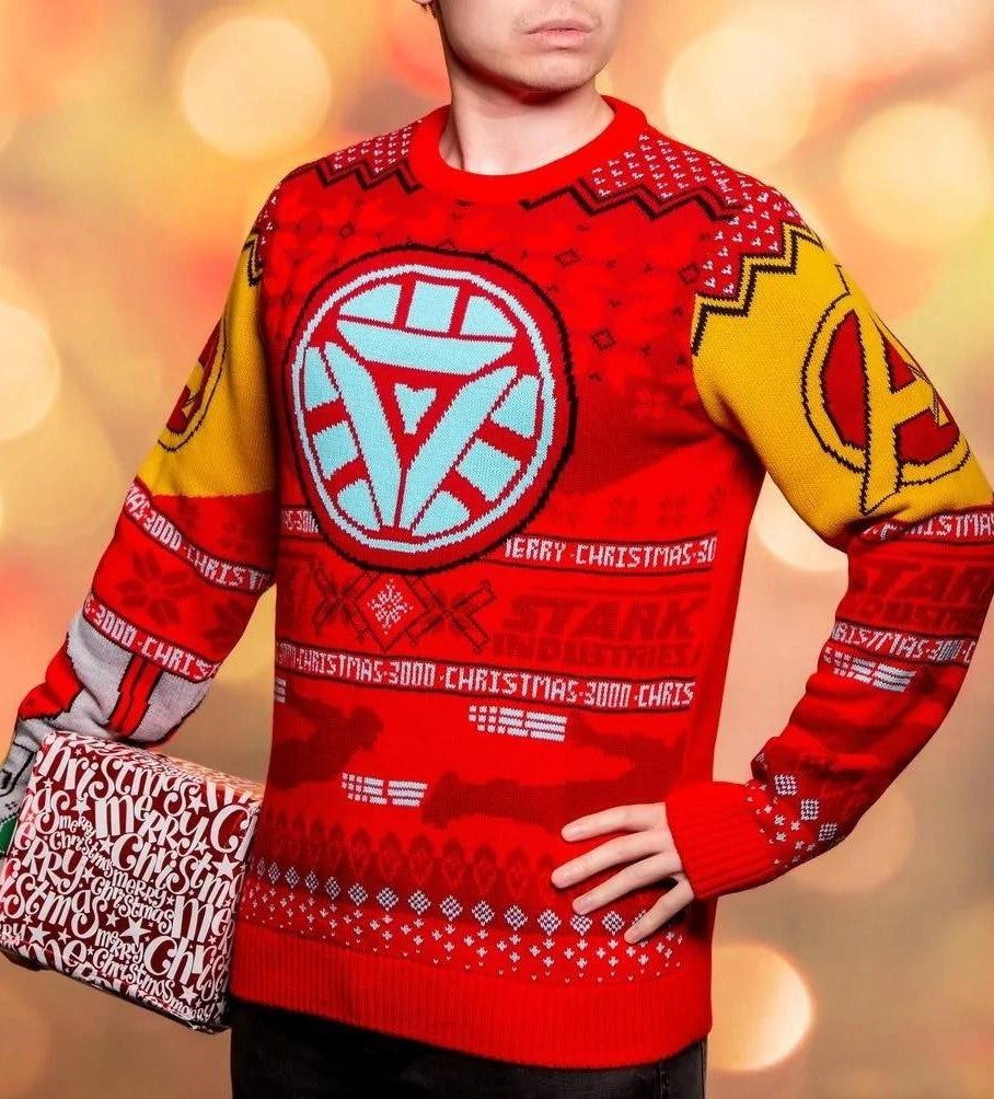 Avengers Iron Man Christmas Jumper (Size M)