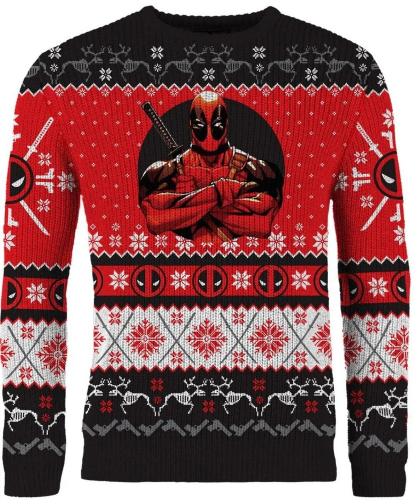 Deadpool Christmas Jumper (Size S)
