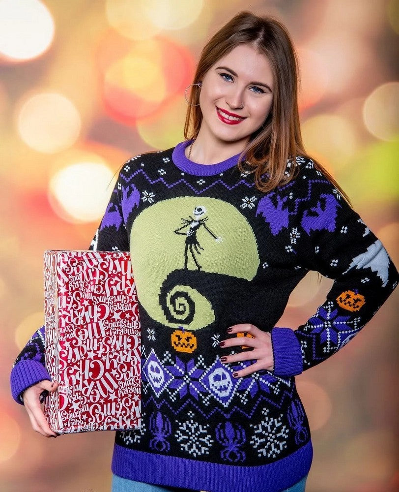 Nightmare Before Christmas 8-bit Christmas Jumper (Size XXL)