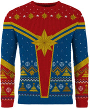 Captain Marvel Christmas Jumper (Size XL)