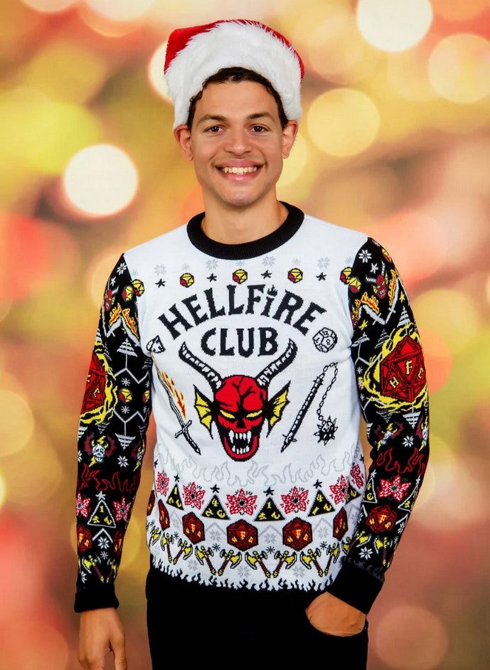 Stranger Things: Hellfire Club Christmas Jumper (Size L)