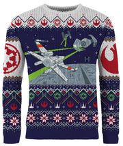 Star Wars X-Wing v TIE Fighter Christmas Jumper (Size S)