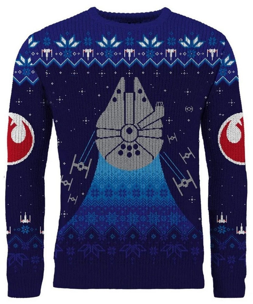 Star Wars Millennium Falcon Christmas Jumper (Size L)