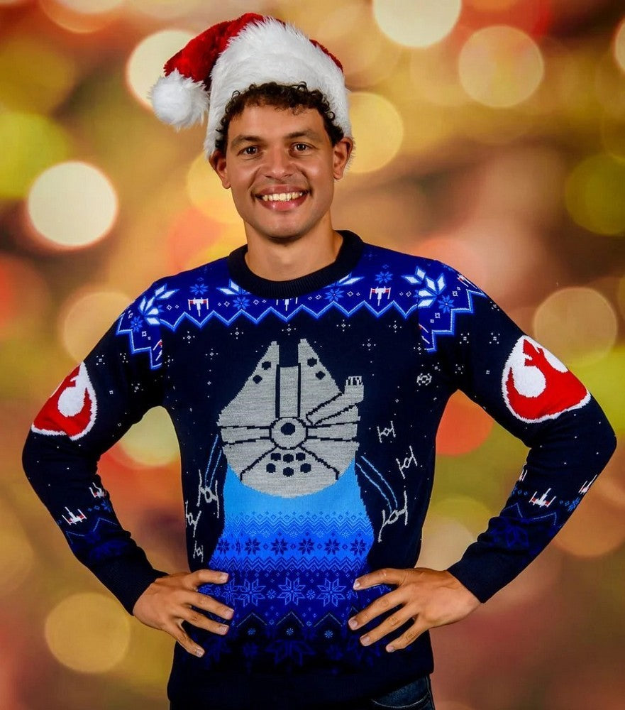 Star Wars Millennium Falcon Christmas Jumper (Size XXL)