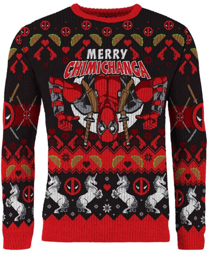 Deadpool: Merry Chimichanga Christmas Jumper (Size S)