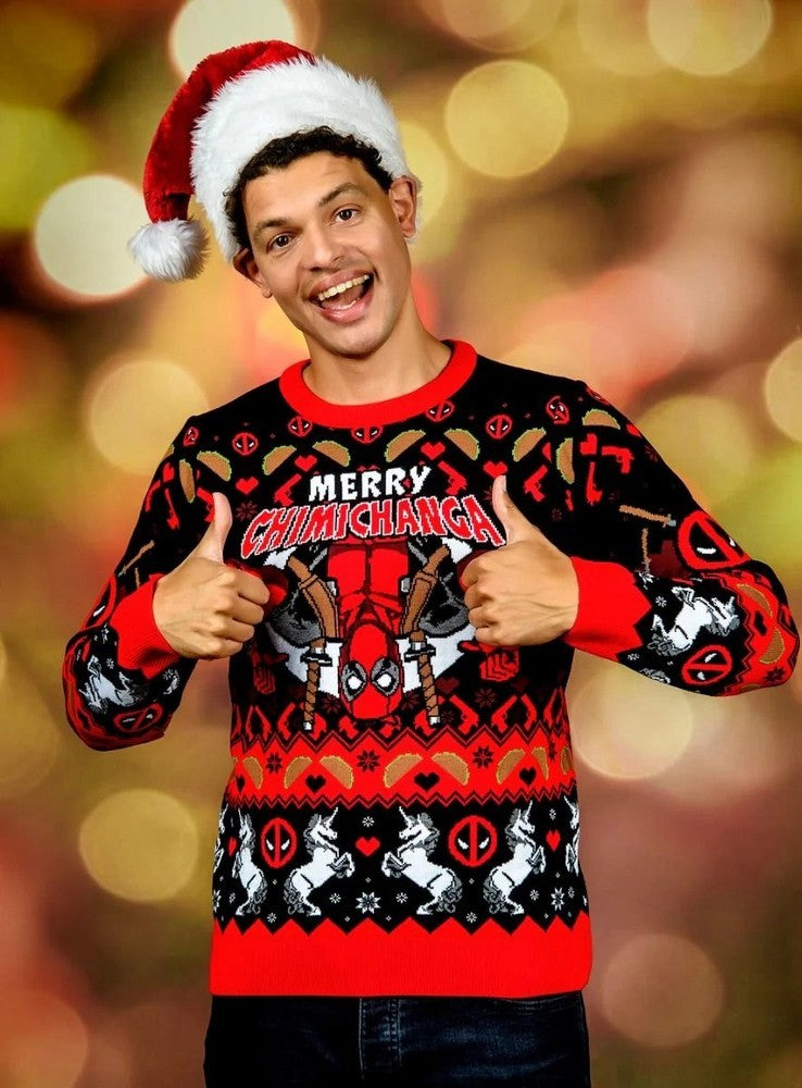Deadpool: Merry Chimichanga Christmas Jumper (Size M)