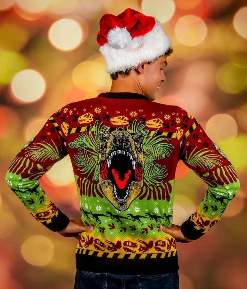 Jurassic Park: Happy Rexmas Christmas Jumper (Size: XL)