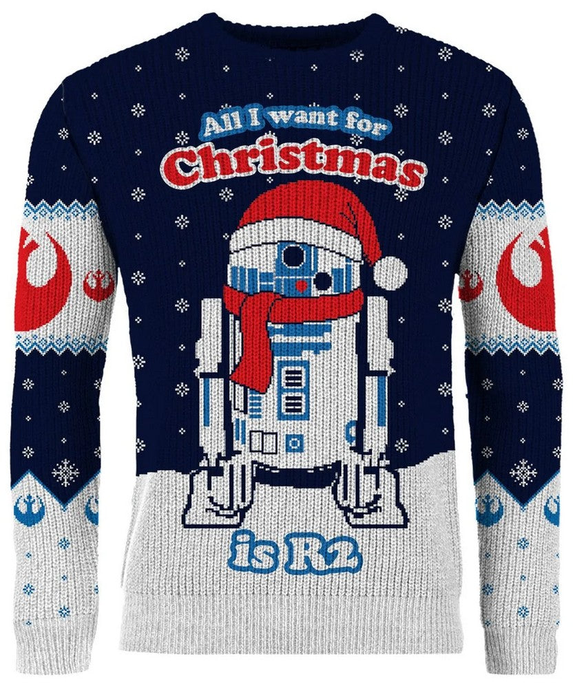 Star Wars: R2-D2 Christmas Jumper (Size: L)