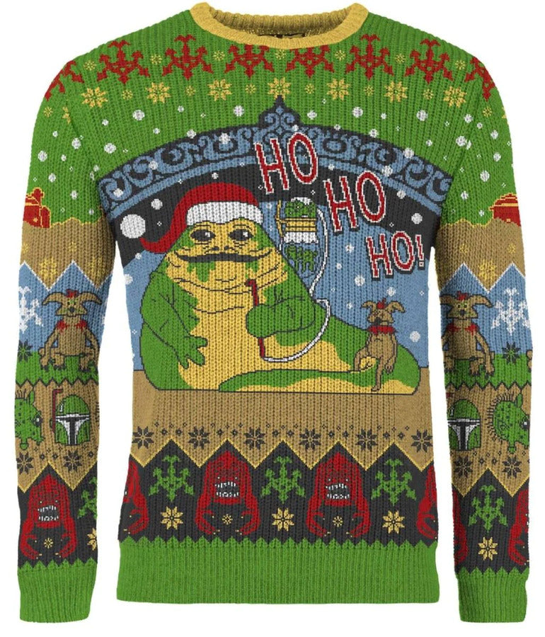 Star Wars: Jabba the Hutt Christmas Jumper (Size: XS)