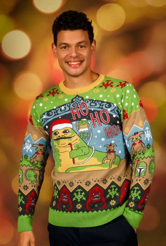 Star Wars: Jabba the Hutt Christmas Jumper (Size: L)