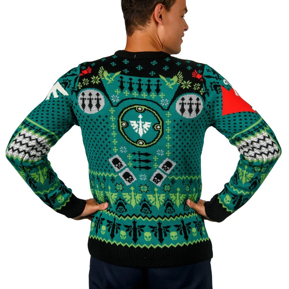 Warhammer 40000: Dark Angels Christmas Jumper (Size: XXXXL)