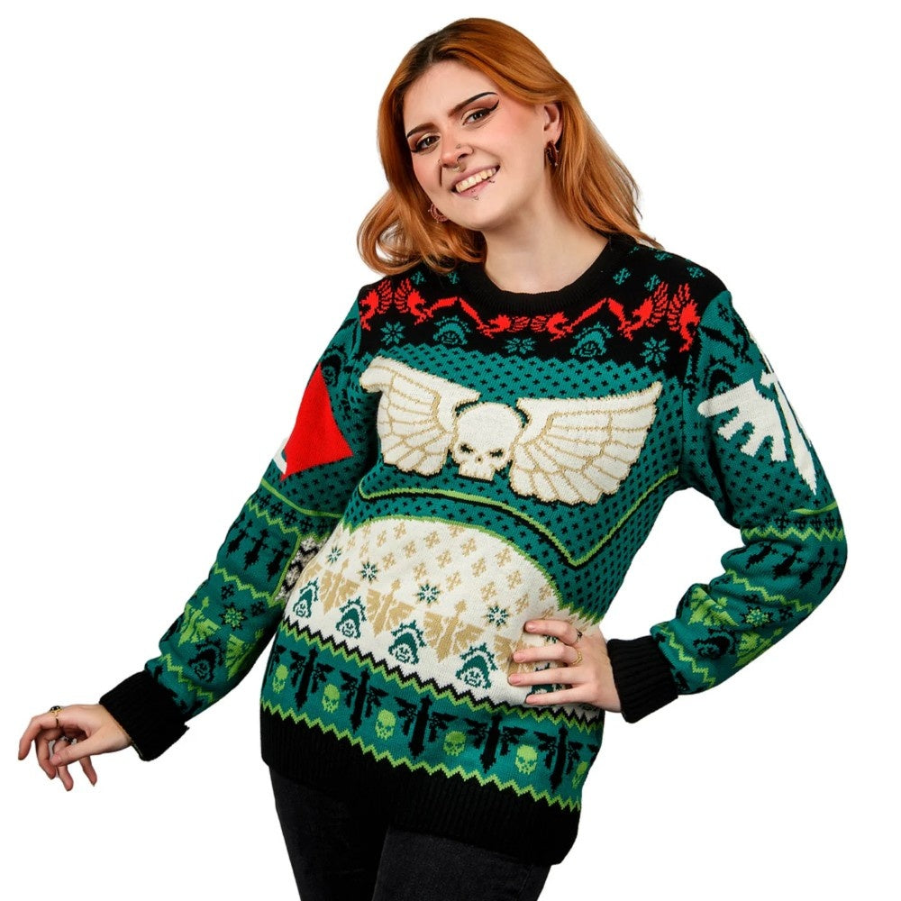 Warhammer 40000: Dark Angels Christmas Jumper (Size: XXXXL)