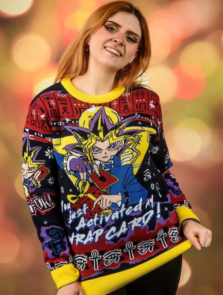 Yu-gi-Oh: You Just Activated My Wrap Card Christmas Jumper (Size: S)