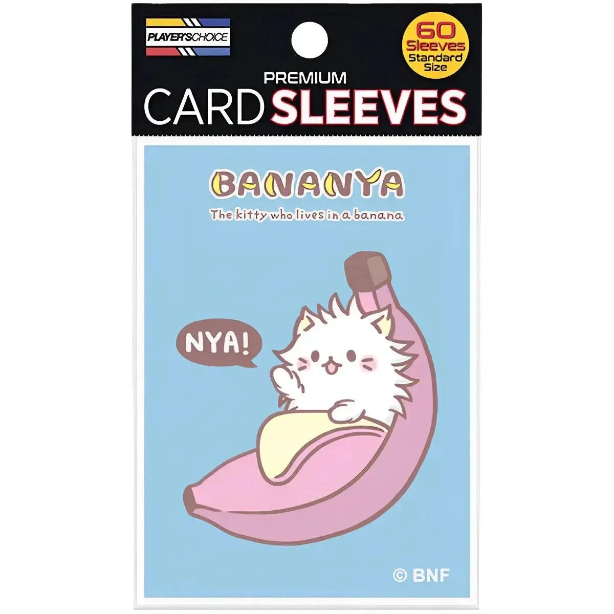 Player's Choice - Licensed Bananya Standard Sleeves Long Haired Bananya (Blue) (66x91mm (std))