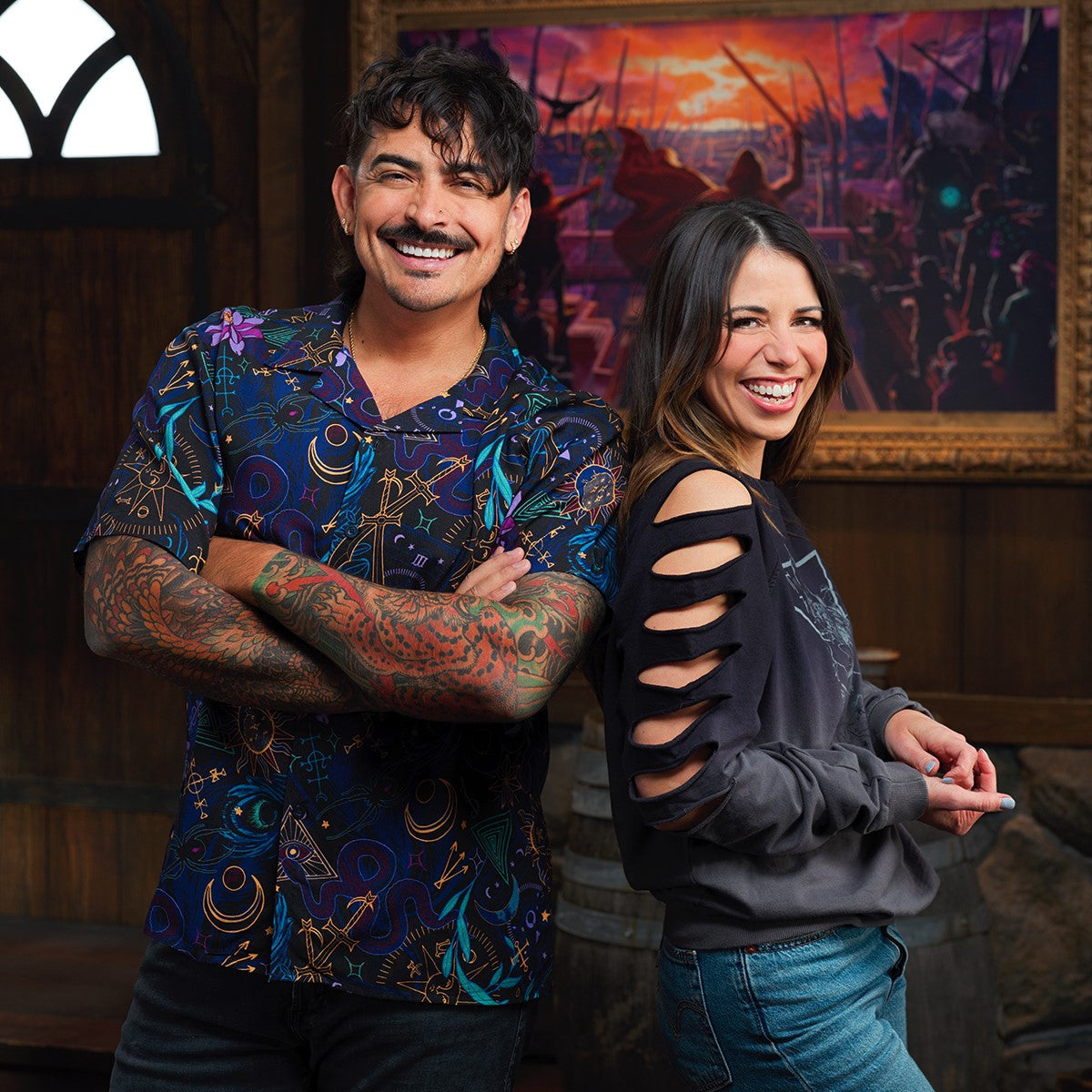 Darrington Press - Beauty of Exandria: Creation - Mollymauk Tealeaf Camp Shirt - 3XL