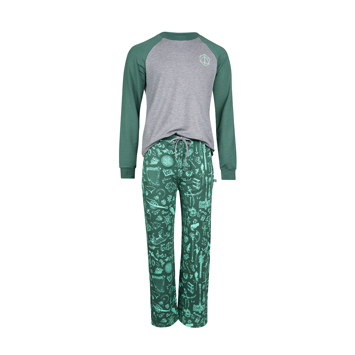 Darrington Press - Critical Role Ultra Soft Forest Green Pajama Lounge Set - 2XL
