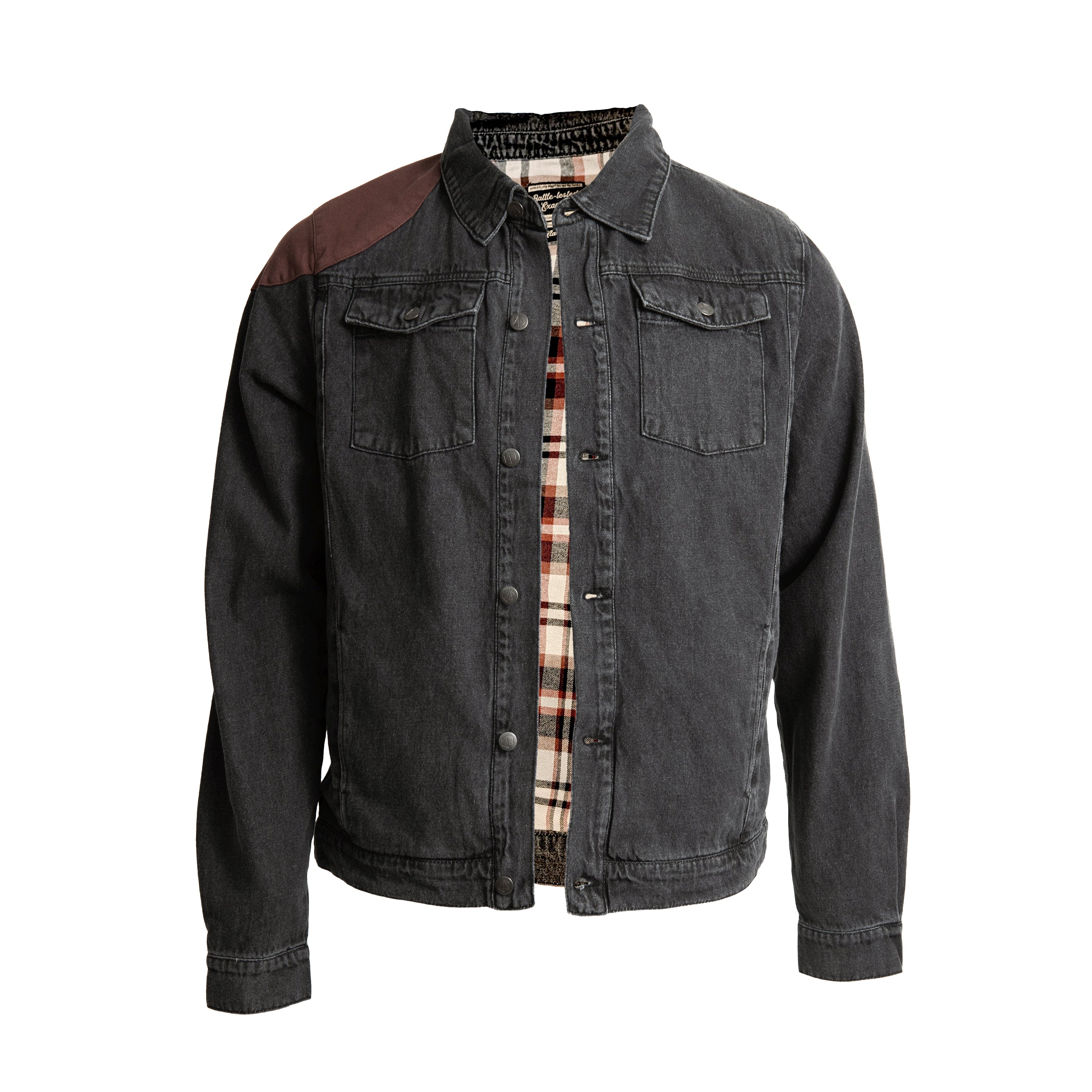 Darrington Press - Vox Machina Collection: Grog Strongjaw Flannel Lined Denim Shirt Jacket - S