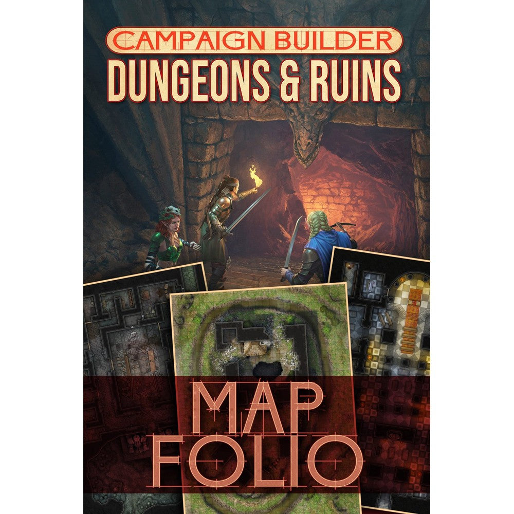 Kobold Press - Campaign Builder: Dungeons and Ruins Map Folio